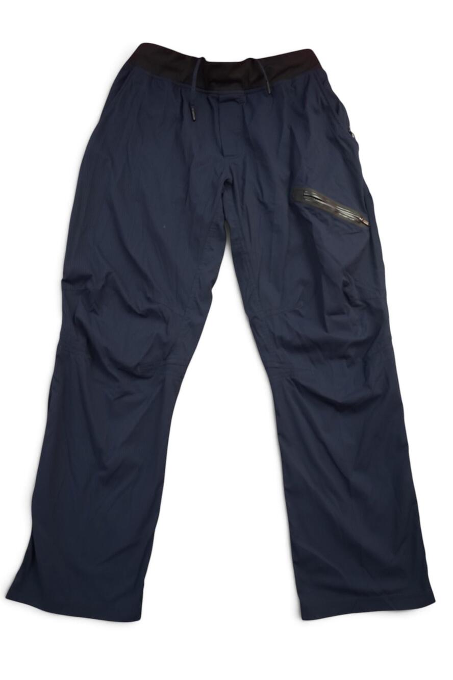 Lululemon Ripstop Pants Men Navy Blue Drawstring Zip Pocket Straight Leg Pull On